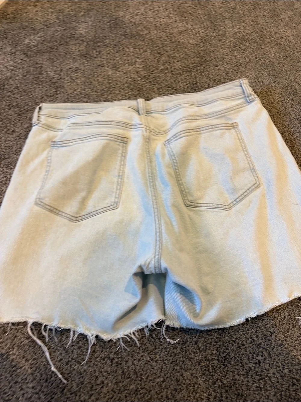 torrid Light Wash Denim Cutoff Shorts - Pale Blue